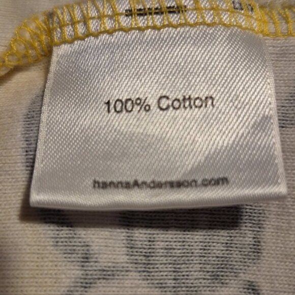 Hanna Andersson girls size 110 or 5 yellow dress with white daisy flowers, vguc - Picture 4 of 5